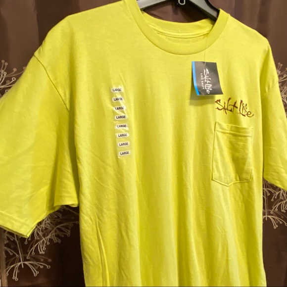 SOLD NWT SALT LIFE Sunrise Tarpon Graphic Short Sleeved T-Shirt shirt Large L - Picture 5 of 8